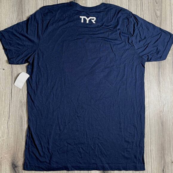 TYR Men's Ryan Lochte Graphic Tee - Navy Blue - Size Large - $30 - Picture 5 of 5